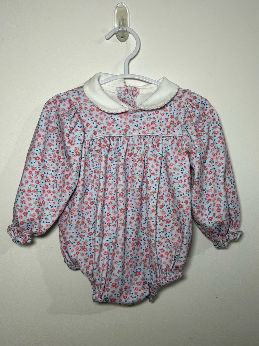 Lullaby Set Baby Floral Peter Pan Collar Bubble